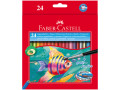 Карандаши акварельные Faber-Castell, 24цв+кисть.