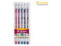 Набор гелевых ручек Crown "Hi-Jell Color" 5шт., 5цв., 