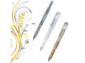 Ручка гелевая СЕРЕБРО 1,0 мм. Pentel Hybrid Gel Grip DX  с металлическим наконечником