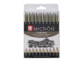 Набор линеров Sakura "Pigma Micron" 10 шт (003-12,)  черный