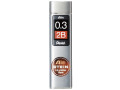 Грифели для механических карандашей  Pentel  " Ain Stein ", 0,3мм. 15шт в тубе 2В