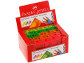 Точилка пластиковая Faber-Castell 1 отверстие, контейнер, ассорти, флуоресцентные цвета 