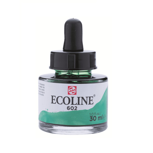Акварель жидкая Ecoline банка 30мл №602 Deep green Акварель жидкая Ecoline банка 30мл №602 Deep green