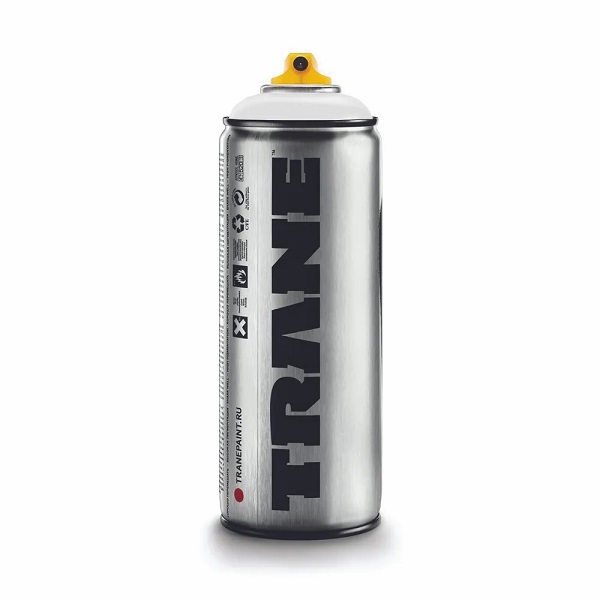 Краска аэрозольная для граффити TRANE белый, 400 мл Краска аэрозольная для граффити TRANE белый, 400 мл