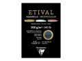 Альбом-склейка для акварели Clairefontaine "Etival"  А5, 15л. Торшон. 300г/м2  ( чёрный )  