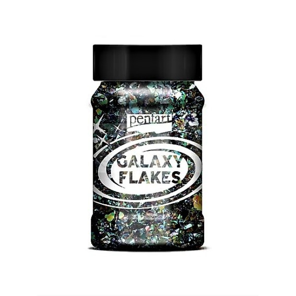 Хлопья Galaxy Pentart 15 г, зелёный сатурн Хлопья Galaxy Pentart 15 г, зелёный сатурн
